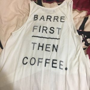PB “Barre first Then coffee” tank
